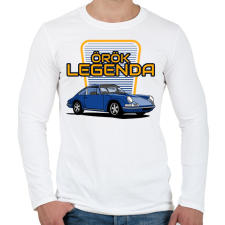 PRINTFASHION porsce - Férfi hosszú ujjú póló - Fehér férfi póló