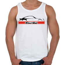 PRINTFASHION Porsche 911 turbo - Férfi atléta - Fehér atléta, trikó