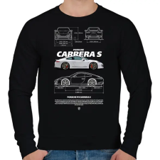 PRINTFASHION Porsche Carrera S - Férfi pulóver - Fekete férfi pulóver, kardigán