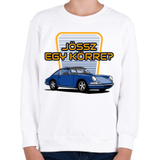 PRINTFASHION Porsche - Gyerek pulóver - Fehér