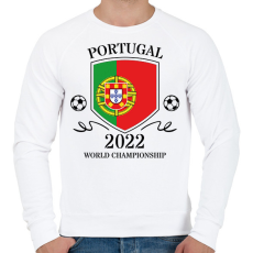 PRINTFASHION Portugal 2022 - Férfi pulóver - Fehér