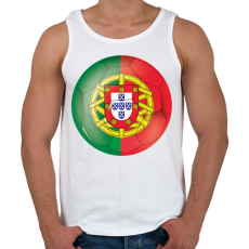 PRINTFASHION Portugál labda - Férfi atléta - Fehér