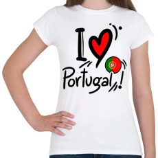 PRINTFASHION porugal - Női póló - Fehér