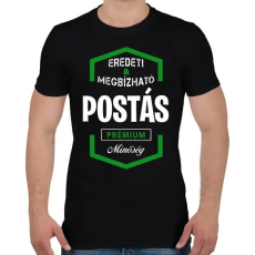 PRINTFASHION Postás prémium minőség - Férfi póló - Fekete