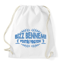 PRINTFASHION Postás vagyok - Sportzsák, Tornazsák - Fehér tornazsák