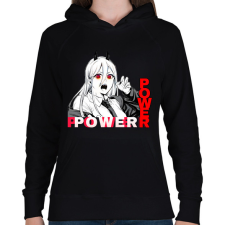 PRINTFASHION Power minta (Chainsaw man) - Női kapucnis pulóver - Fekete női pulóver, kardigán