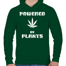 PRINTFASHION powered by plants - Férfi kapucnis pulóver - Sötétzöld