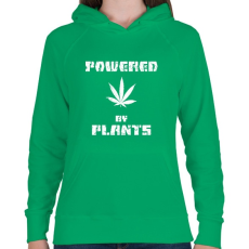 PRINTFASHION powered by plants - Női kapucnis pulóver - Zöld