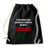 PRINTFASHION POZITÍV  JÖVŐKÉP - Sportzsák, Tornazsák - Fekete