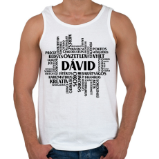 PRINTFASHION Pozitív tulajdonságok - Egyedi neves - Férfi atléta - Fehér