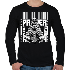 PRINTFASHION Prayer - Férfi hosszú ujjú póló - Fekete
