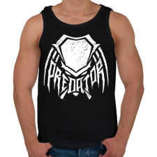 PRINTFASHION Predator - Férfi atléta - Fekete atléta, trikó