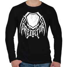 PRINTFASHION Predator - Férfi hosszú ujjú póló - Fekete