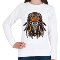 PRINTFASHION Predator - Női pulóver - Fehér