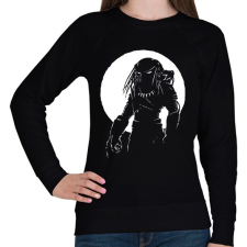 PRINTFASHION Predator - Női pulóver - Fekete női pulóver, kardigán