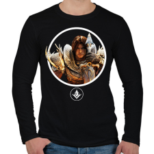 PRINTFASHION Predecessor - Greystone - Férfi hosszú ujjú póló - Fekete férfi póló