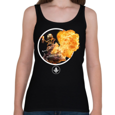 PRINTFASHION Predecessor - Iggy and Scorch - Női atléta - Fekete