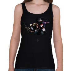 PRINTFASHION Predecessor karakterek - Női atléta - Fekete