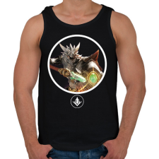 PRINTFASHION Predecessor - Zarus - Férfi atléta - Fekete atléta, trikó