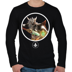 PRINTFASHION Predecessor - Zarus - Férfi hosszú ujjú póló - Fekete