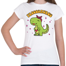 PRINTFASHION Pregosaurus - Női póló - Fehér