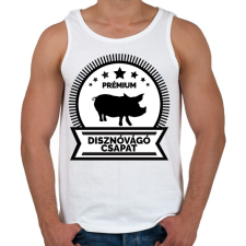 PRINTFASHION Prémium disznóvágók - Férfi atléta - Fehér atléta, trikó