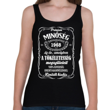 PRINTFASHION Prémium minőség, egyedi évszámmal! - Női atléta - Fekete női trikó