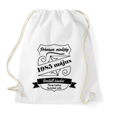 PRINTFASHION Prémium minőség - Évvel, hónappal - Sportzsák, Tornazsák - Fehér tornazsák
