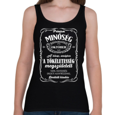 PRINTFASHION Prémium minőség - Hónappal - Női atléta - Fekete női trikó