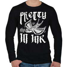 PRINTFASHION Pretty in ink - Férfi hosszú ujjú póló - Fekete férfi póló