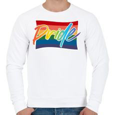 PRINTFASHION pride abstract - Férfi pulóver - Fehér