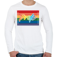 PRINTFASHION pride for - Férfi hosszú ujjú póló - Fehér