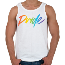 PRINTFASHION Pride-PNG-Photo - Férfi atléta - Fehér atléta, trikó