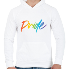 PRINTFASHION Pride-PNG-Photo - Férfi kapucnis pulóver - Fehér