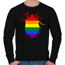 PRINTFASHION Pride Poloska - Férfi pulóver - Fekete