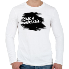 PRINTFASHION Prikézsia - Világos háttérre - Férfi hosszú ujjú póló - Fehér