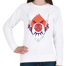 PRINTFASHION Princess Mononoke - Női pulóver - Fehér női pulóver, kardigán