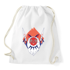 PRINTFASHION Princess Mononoke - Sportzsák, Tornazsák - Fehér tornazsák