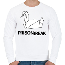 PRINTFASHION prison break fekete - Férfi pulóver - Fehér férfi pulóver, kardigán