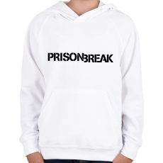 PRINTFASHION PrisonBreak - Gyerek kapucnis pulóver - Fehér