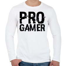 PRINTFASHION PRO GAMER - Férfi hosszú ujjú póló - Fehér férfi póló