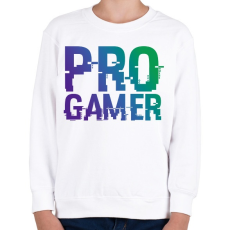 PRINTFASHION PRO GAMER - Gyerek pulóver - Fehér