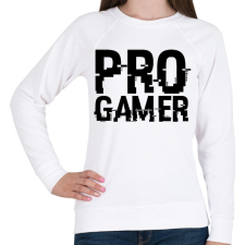 PRINTFASHION PRO GAMER - Női pulóver - Fehér női pulóver, kardigán