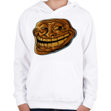 PRINTFASHION Problem? - Gyerek kapucnis pulóver - Fehér gyerek pulóver, kardigán