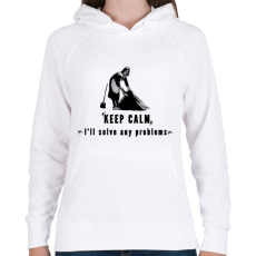 PRINTFASHION problems - Női kapucnis pulóver - Fehér