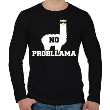 PRINTFASHION Probllama - Férfi hosszú ujjú póló - Fekete férfi póló