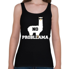 PRINTFASHION Probllama - Női atléta - Fekete