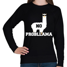 PRINTFASHION Probllama - Női pulóver - Fekete