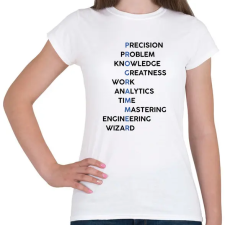 PRINTFASHION Programmer (black) - Női póló - Fehér női póló