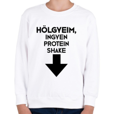 PRINTFASHION Protein Shake - Gyerek pulóver - Fehér gyerek pulóver, kardigán